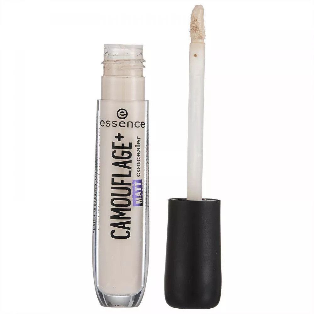 Concealer-Tube mit Applikator. Aufschrift: CAMOUFLAGE+ matt concealer. Marke: essence.
