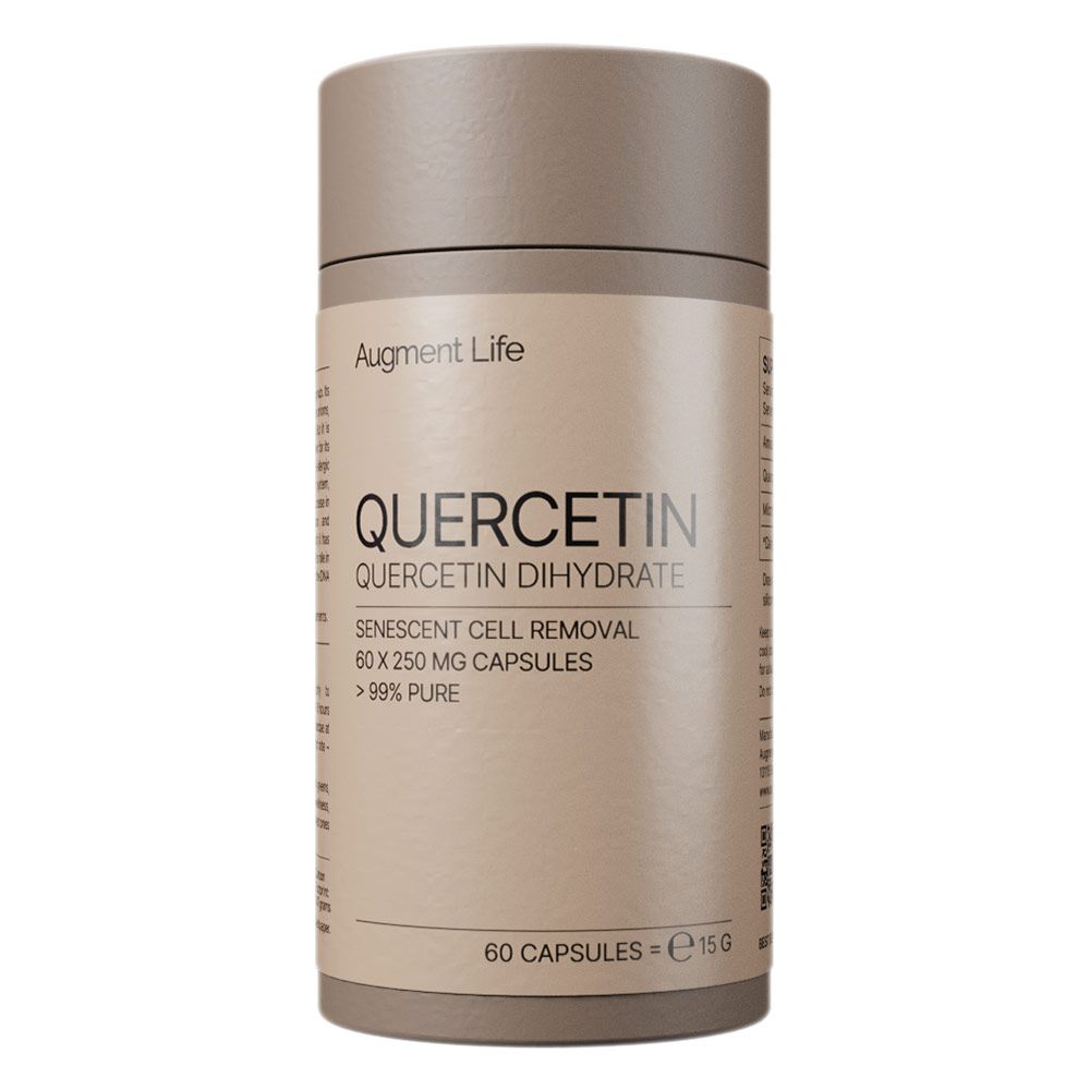 Augment Life Quercetin Dihydrate Kapseln, 60 x 250 mg, >99% rein.