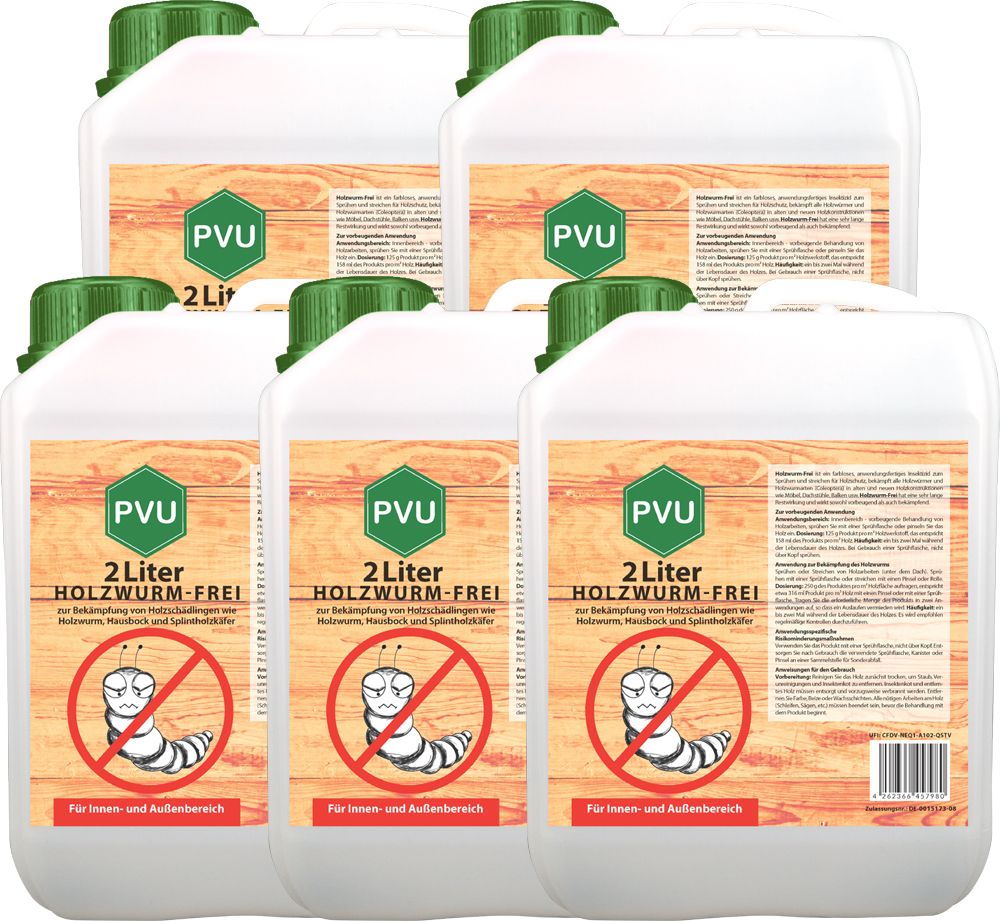PVU Holzwurmspray zur Bekämpfung von Holwürmern und Holz Schädlingen
