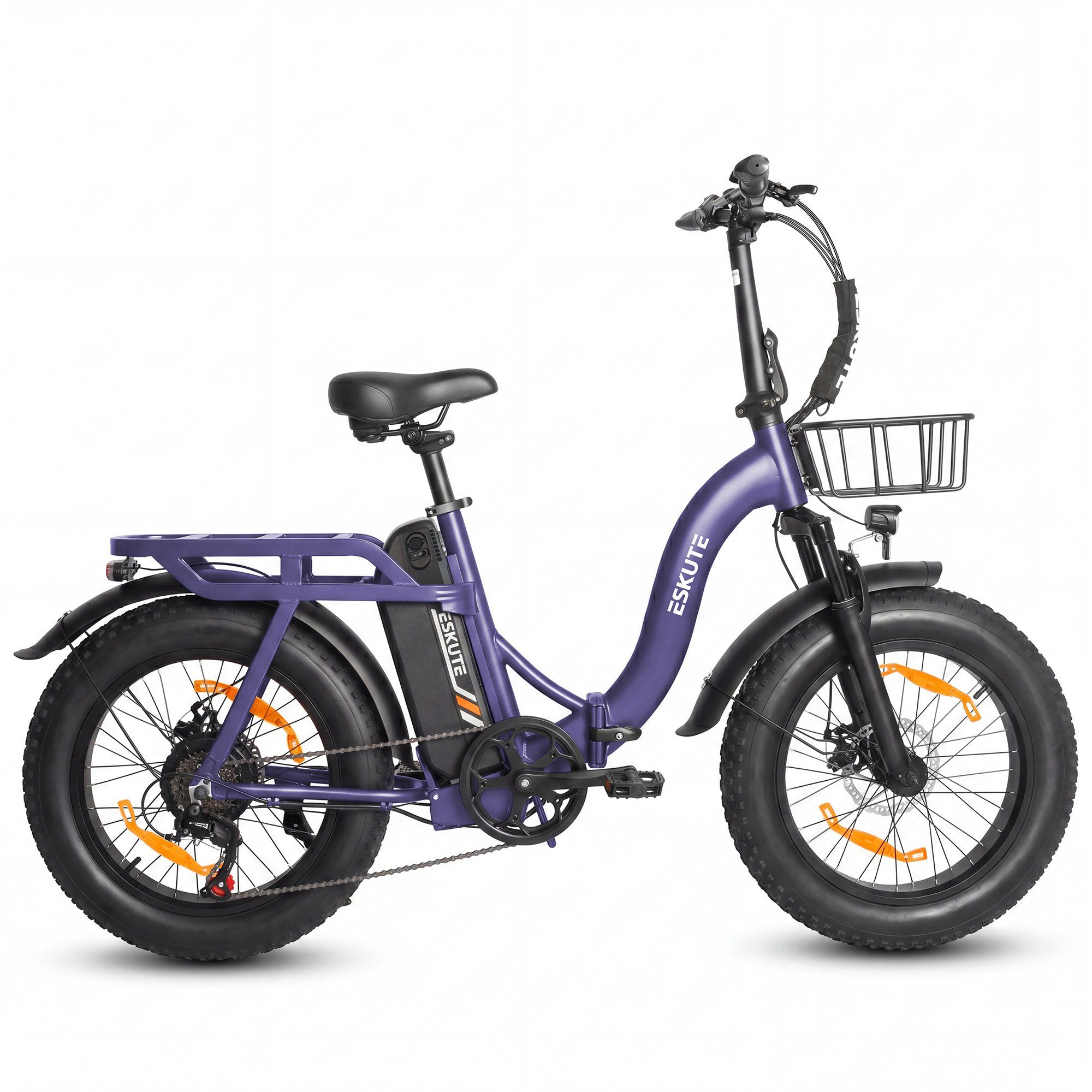 ESKUTE D202 Faltbares E-Bike mit Frontkorb, 48 V, 20,8 Ah