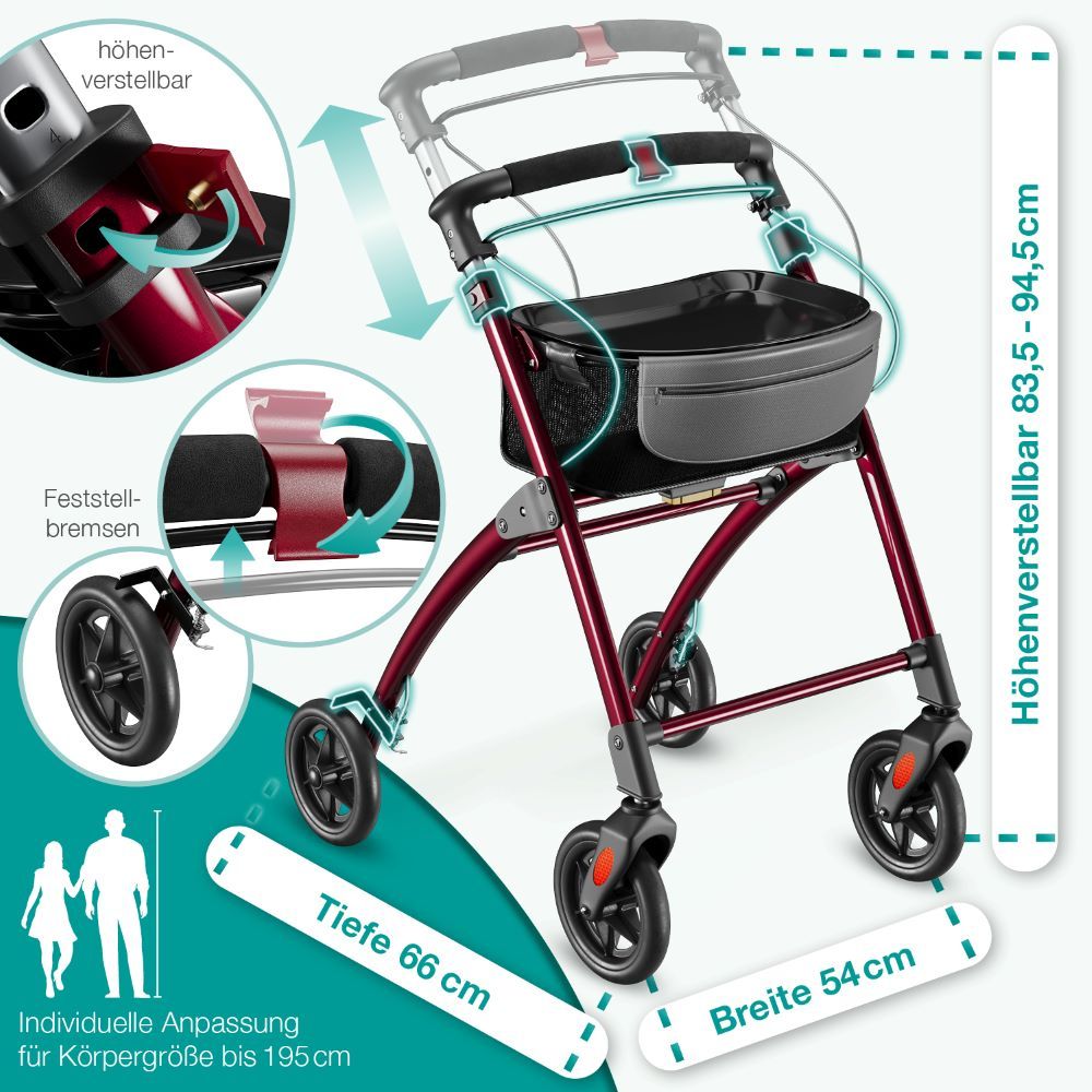 aktivshop Wohnungsrollator »Premium«