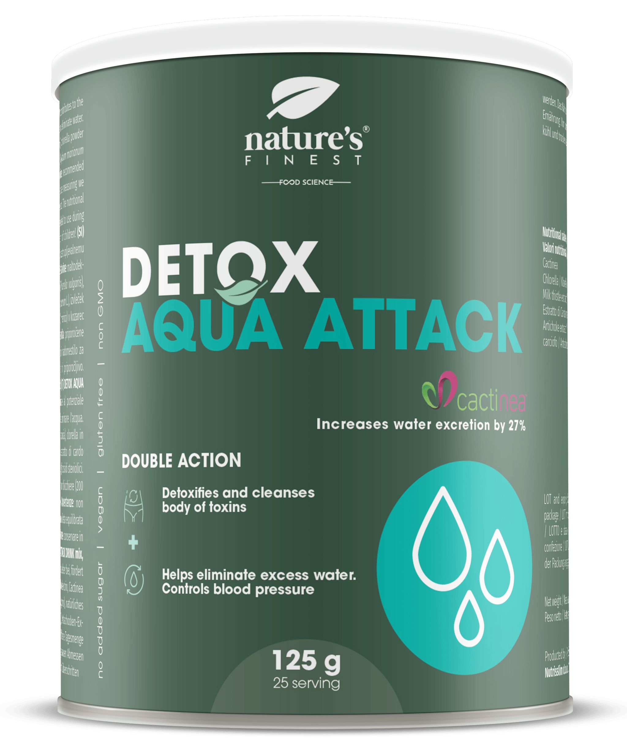 Nature's Finest Detox AquaAttack - Detox & Entwässerung beim Abnehmen hilft