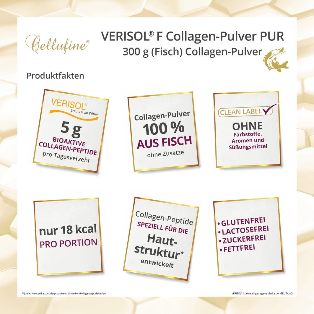 Cellufine® VERISOL® F (Fisch) Collagen-Peptide - marines Collagen-Pulver PUR
