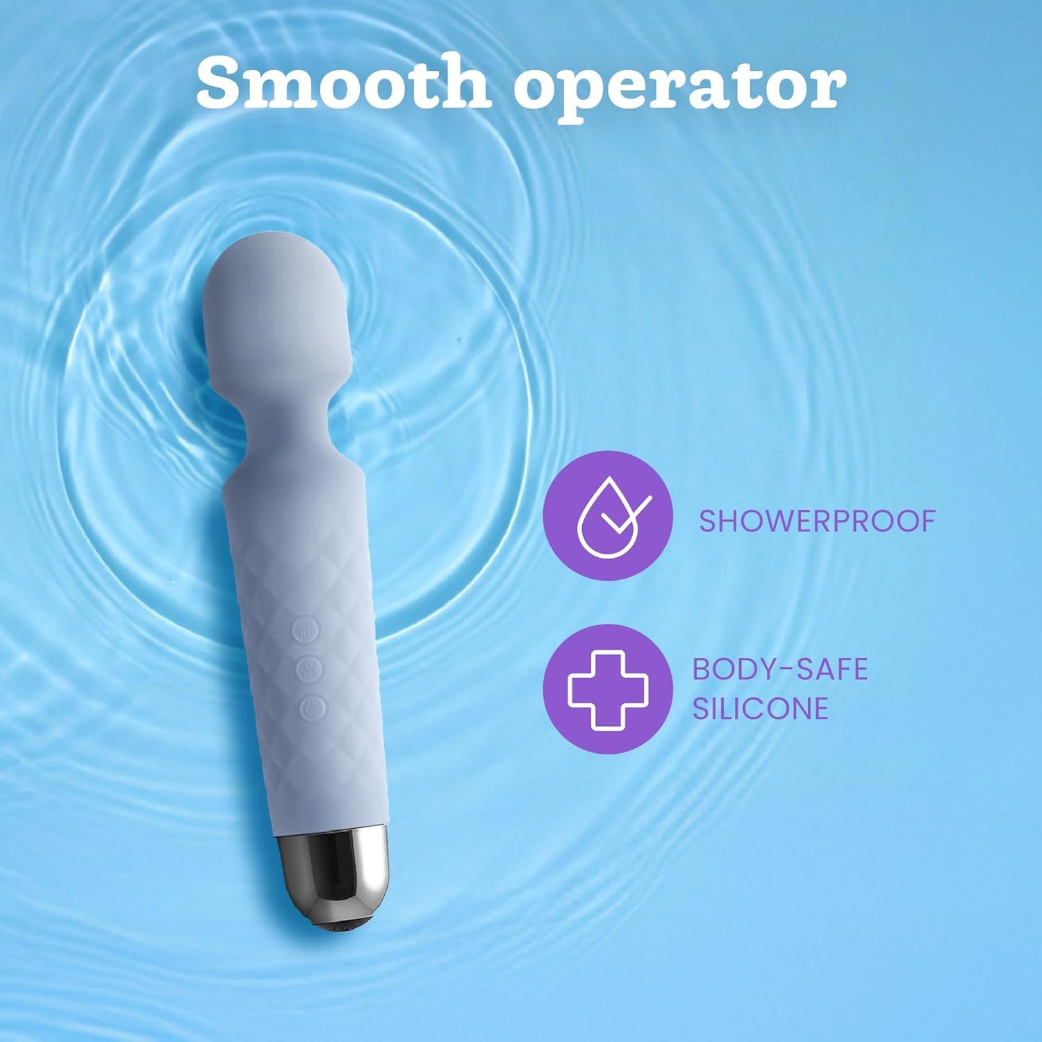 Oliver James Vibrator für Frauen - Leise & Leistungsstark Pastellblau