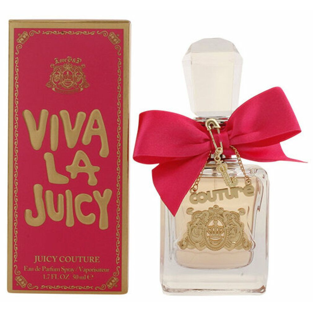 Parfümflasche und Schachtel. Flasche mit rosa Schleife und Anhänger. Rosa Schachtel mit goldener Schrift.