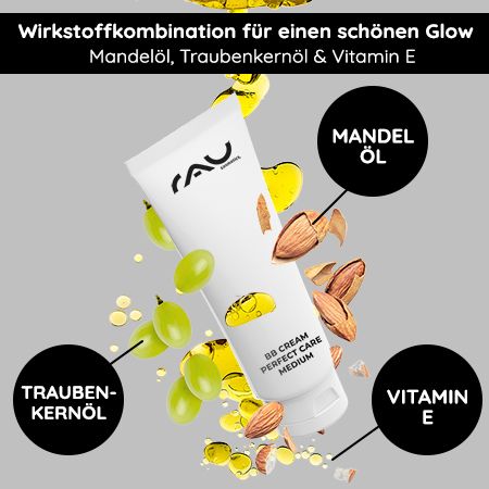 RAU Cosmetics BB Cream Medium LSF12 Make-Up, Pflege & Sonnenschutz für Glow 5in1 Pflege Creme