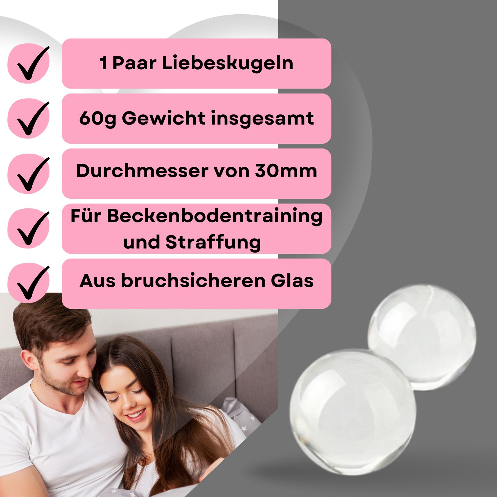 Liebeskugeln aus Glas - Lovelyness