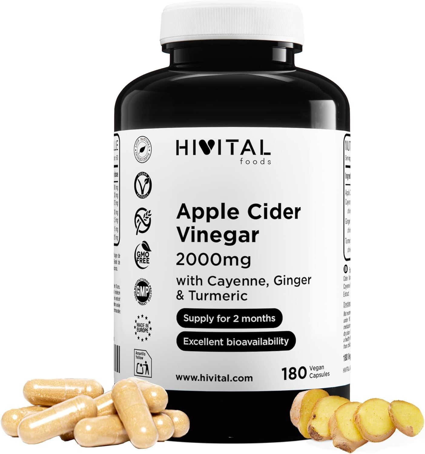 HIVITAL Apfelweinessig 2000 mg Kapseln