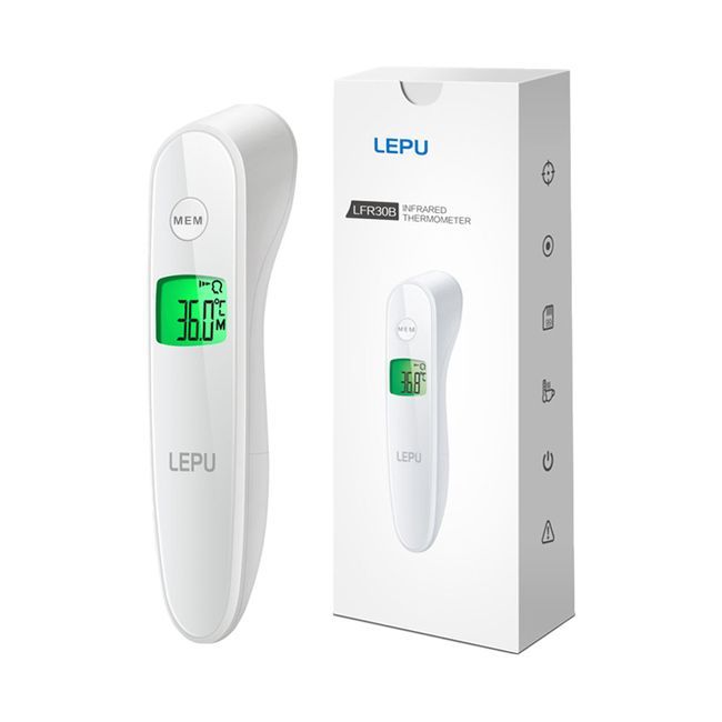 Lepu Fieberthermometer - Ohr- und Stirnthermometer mit LCD-Bildschirm