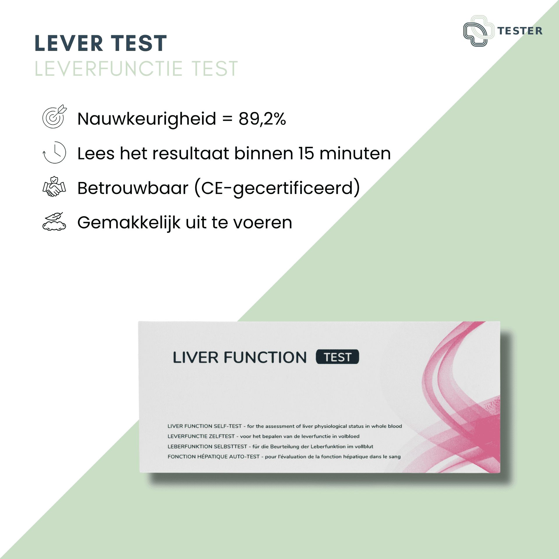 Leber Test (ALT & AST) - Leberwerte für Zuhause - Leberfunktion - The Tester