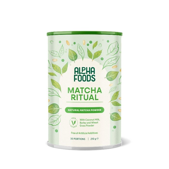 Dose Alpha Foods Matcha Ritual Natural Matcha Powder, 30 Portionen, 210 g.