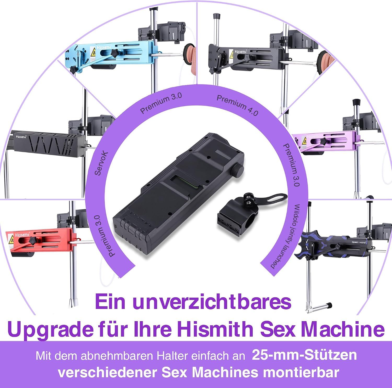HISMITH Lube Launcher Set mit Dildos