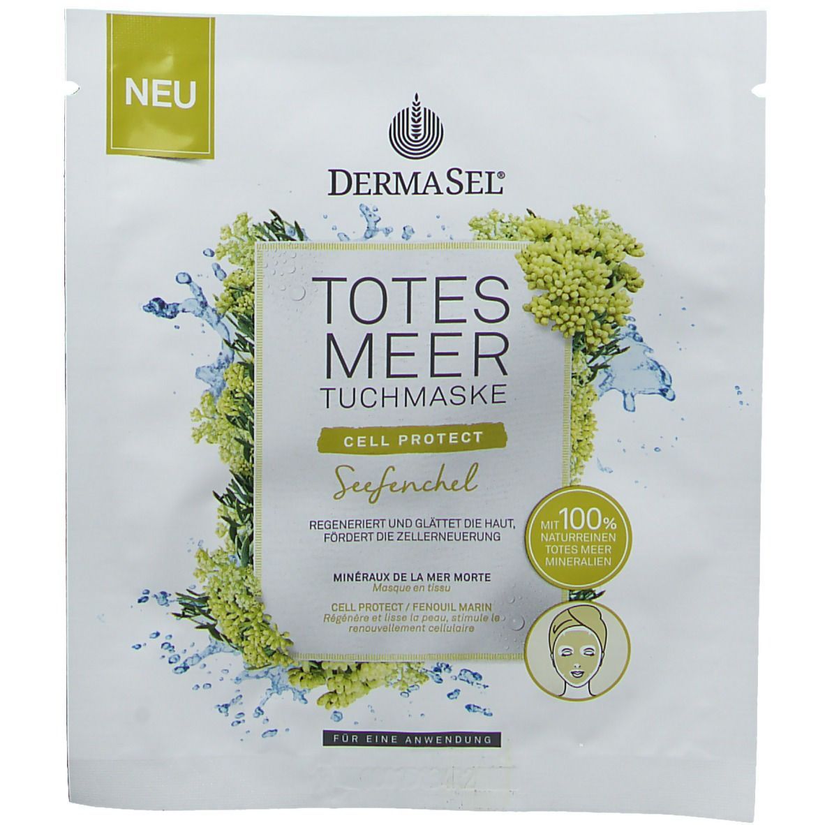 DERMASEL® Totes Meer Tuchmaske Seefenchel