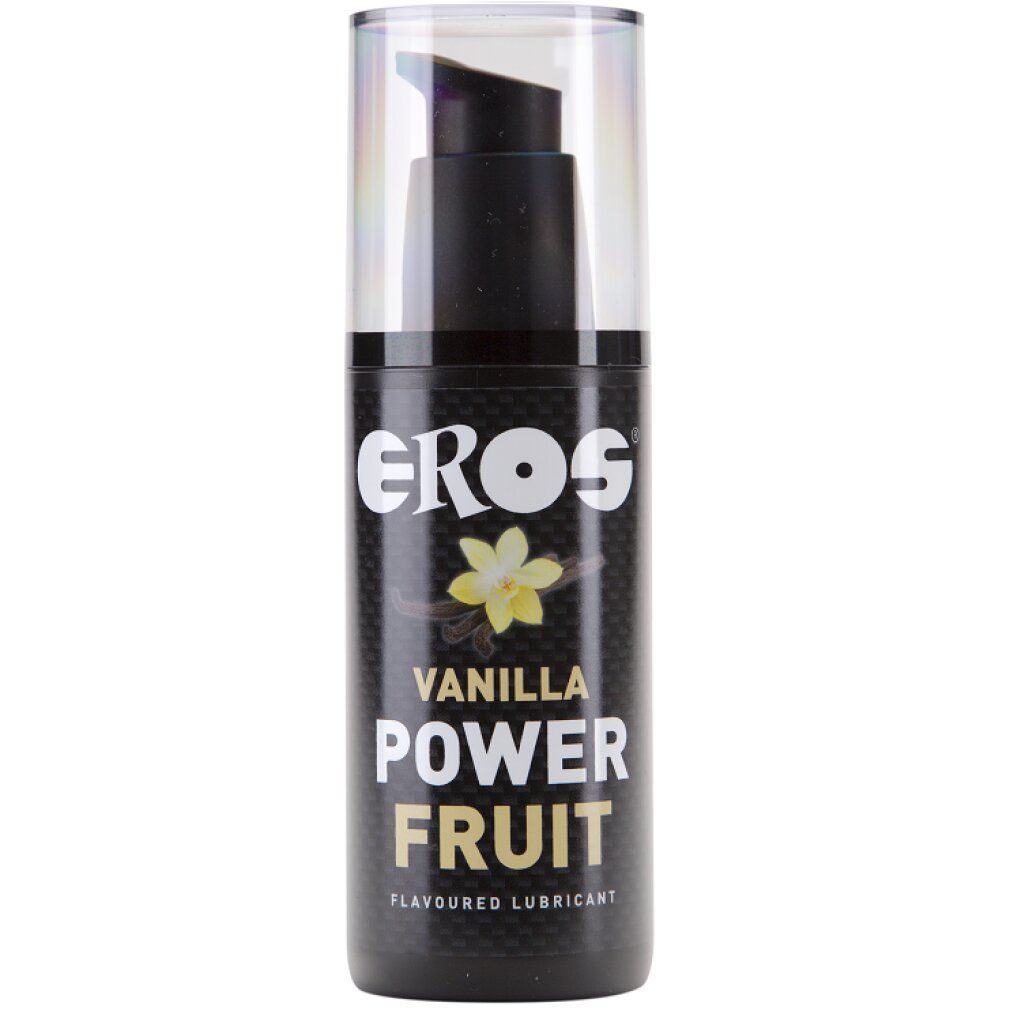 Eros Power Fruit Massagegel Vanille, 100ml Flasche mit Pumpspender.