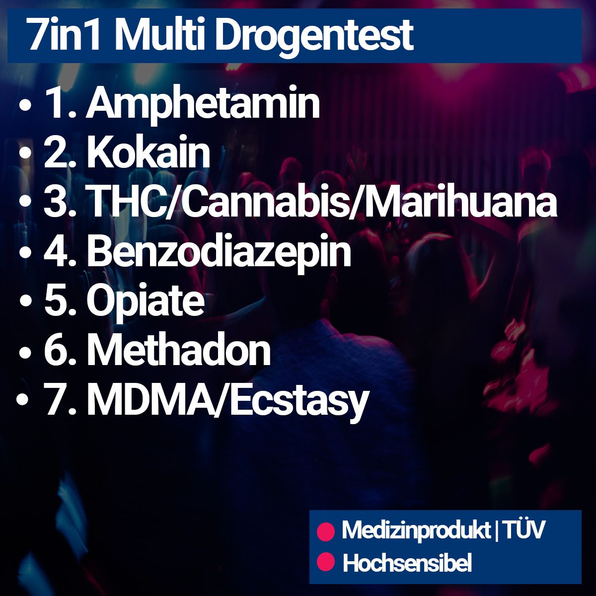 BMUT 7in1 Multi Drogenschnelltest