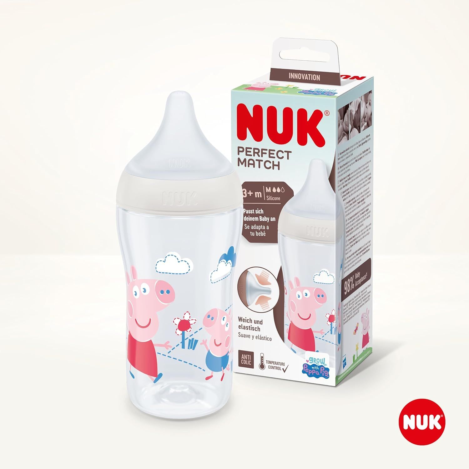nuk Trinkbecher Peppa pig Magic Cup , türkis