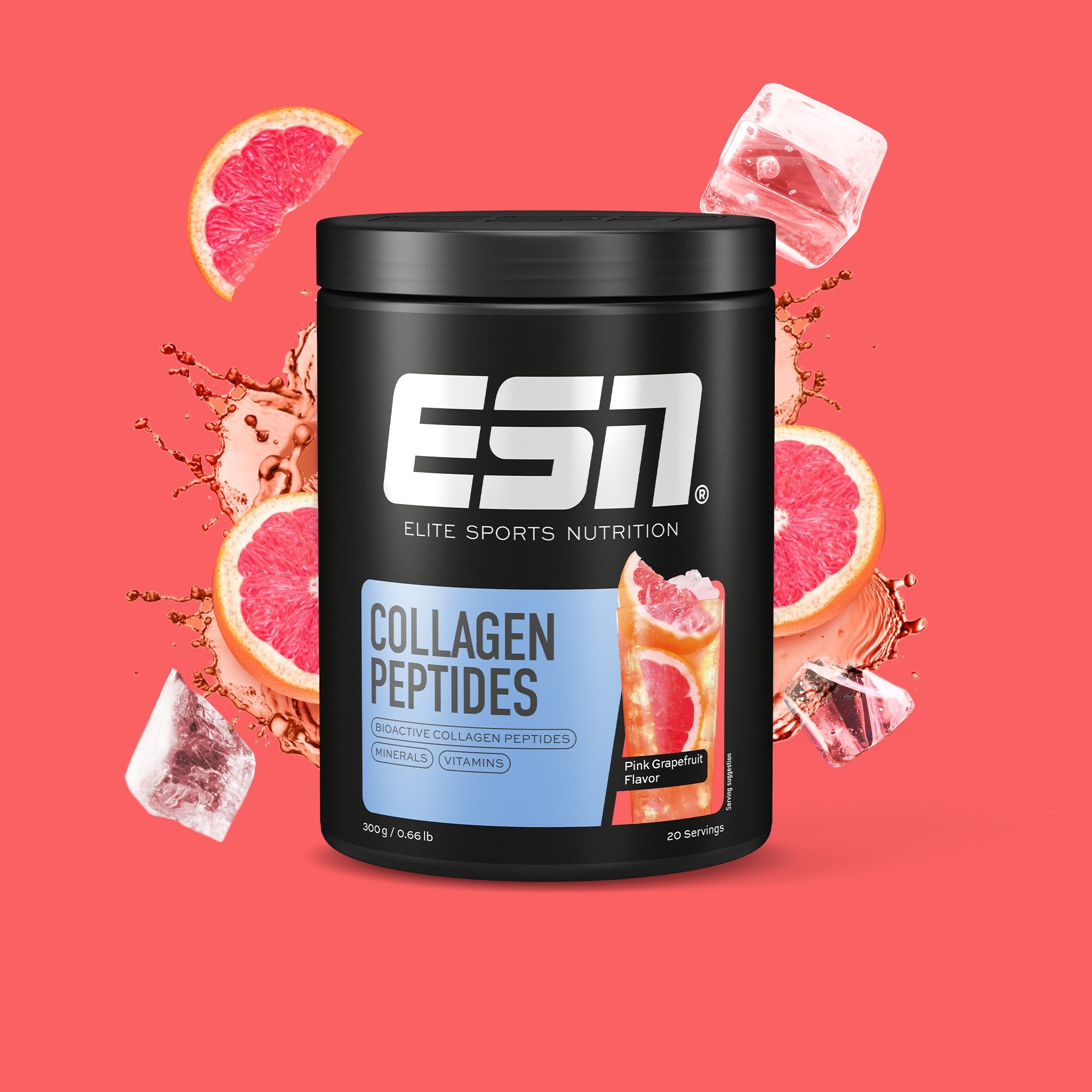 ESN Collagen Peptides Pulver mit Kollagen, Vitaminen, Mineralstoffen