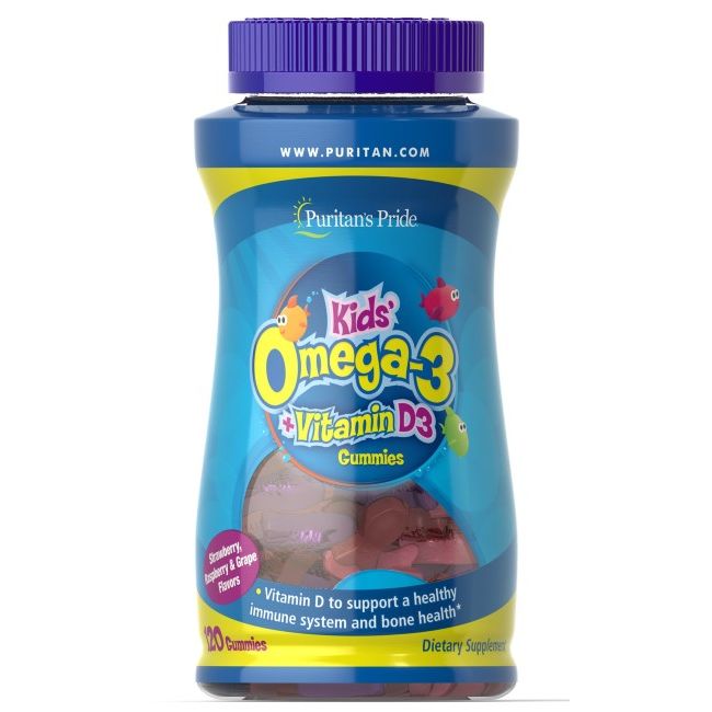 Puritan's Pride Omega 3, DHA & D3 für Kinder
