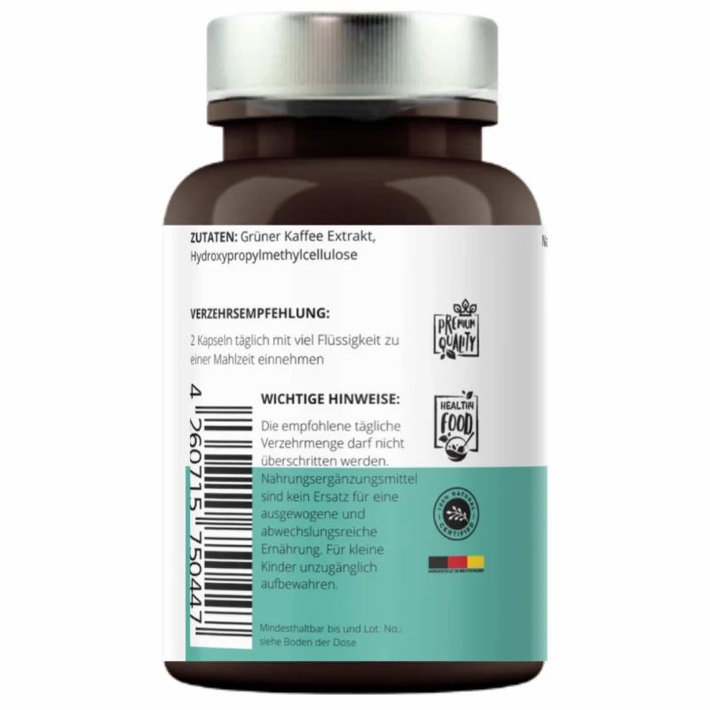 Grüner Kaffee Kapseln von VitaminFuchs