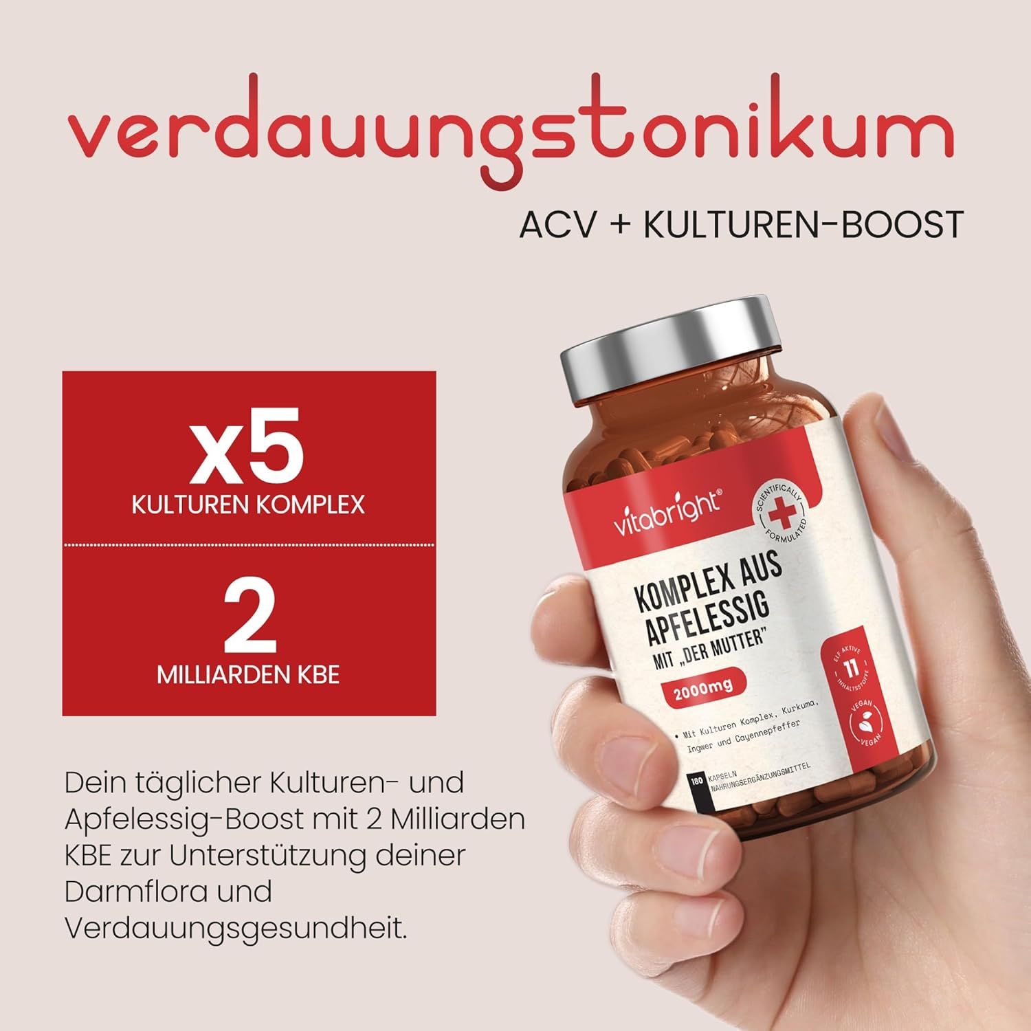 VitaBright Apfelessig Kapseln