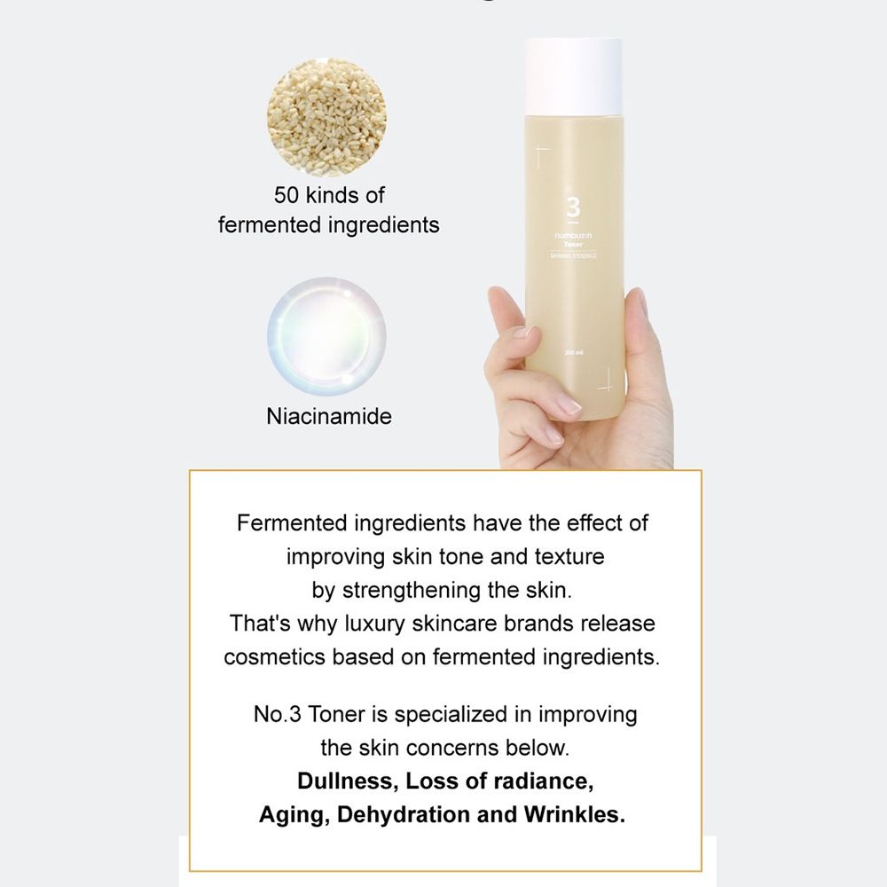 NUMBUZIN No.3 Super Glowing Essence Brightening Face Toner