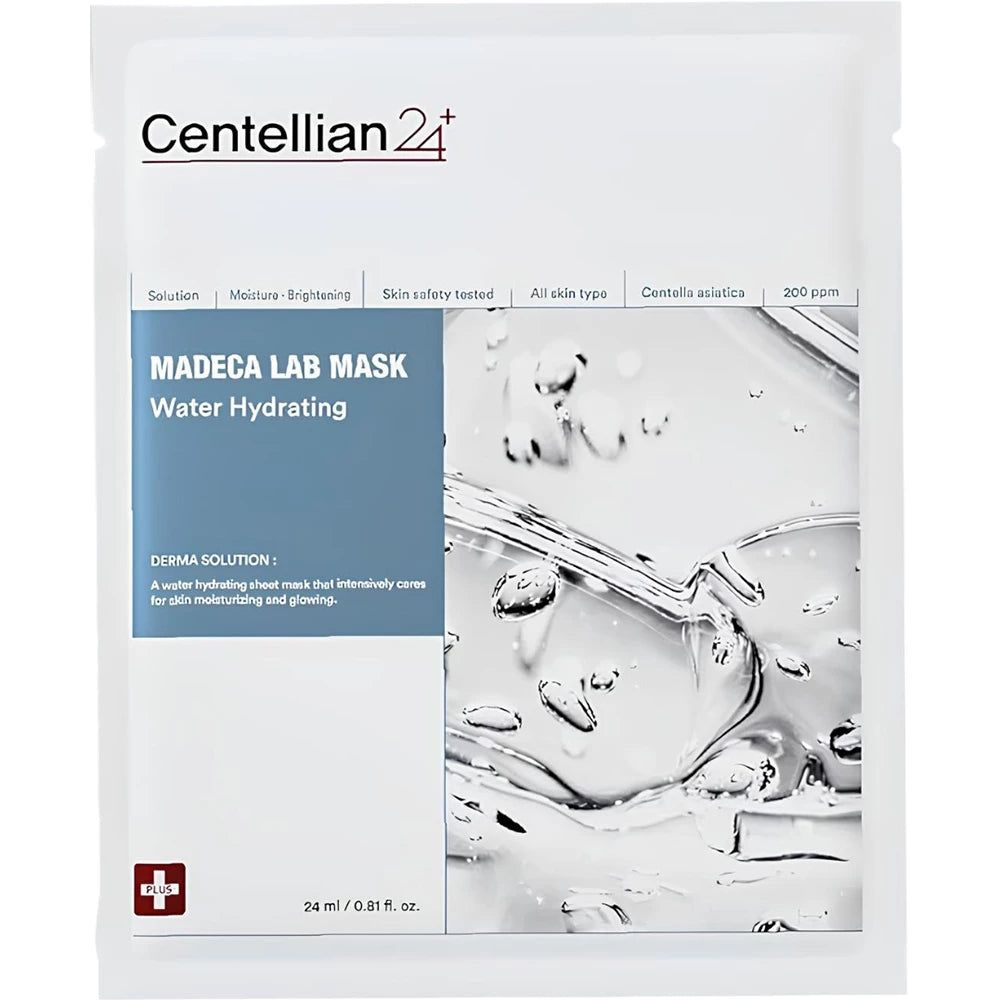 CENTELLIAN24 Madeca Lab Mask Water Hydrating – Feuchtigkeits-Tuchmaske mit Hyaluronsäure und TECA