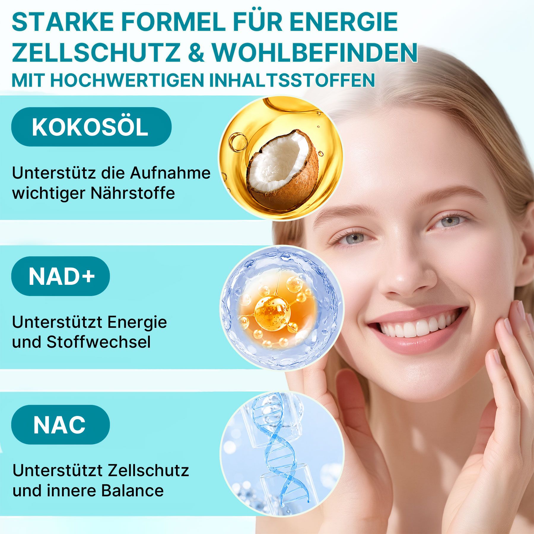 Acentiallabs NAC N-Acetyl L-Cysteine Aminosäure Softgels Hochdosiert Immunsystem