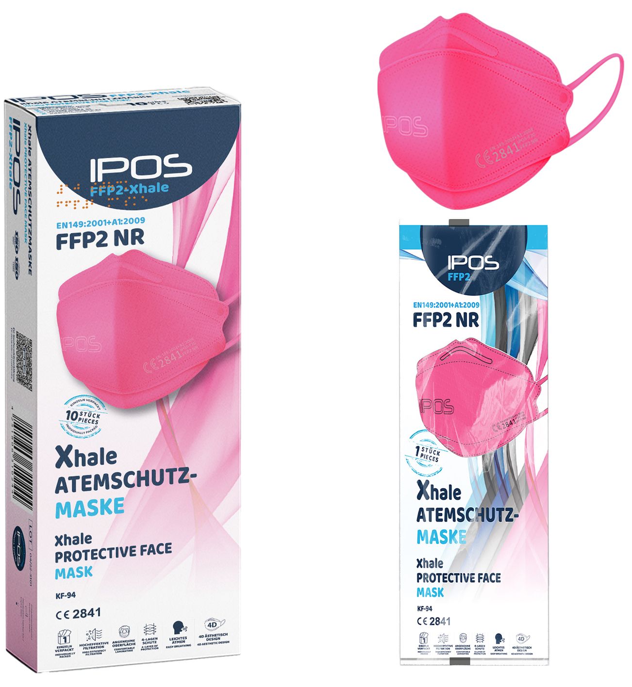 IPOS-FFP2 Xhale Masken einzelverpackt