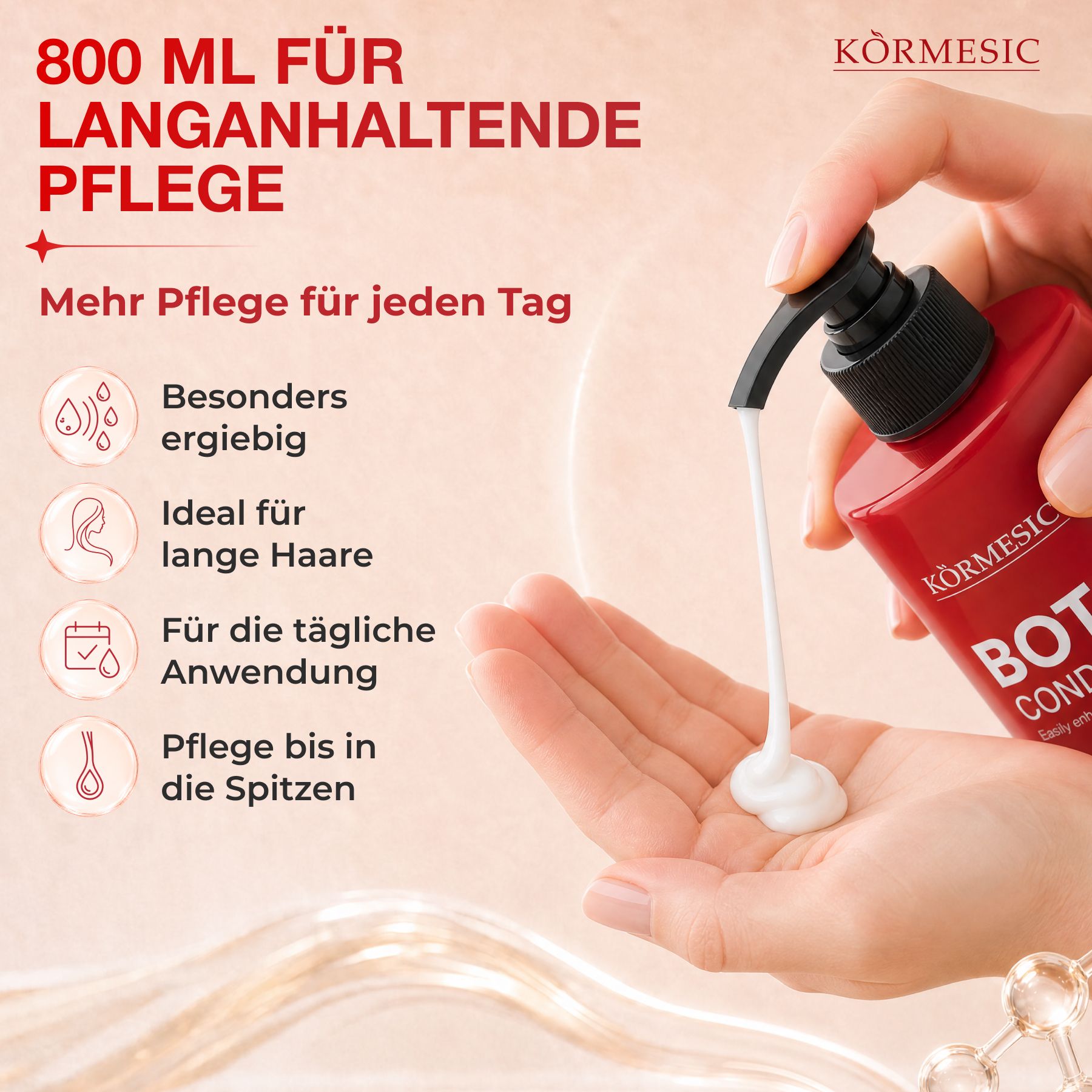 KORMESIC Haarspülung B-Tox Keratin Kollagen Repair Anti-Frizz