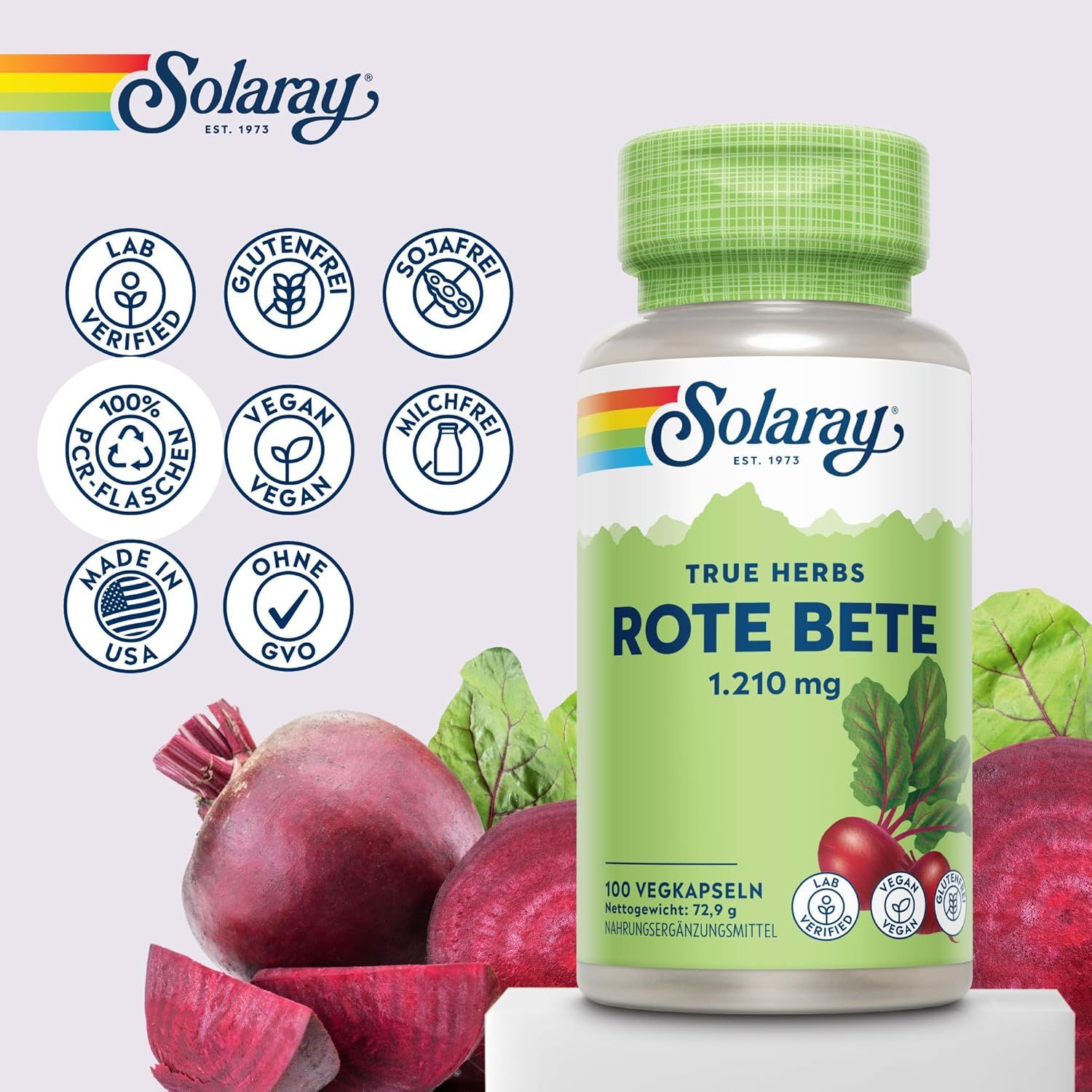 Solaray - Rote-Bete-Kapseln