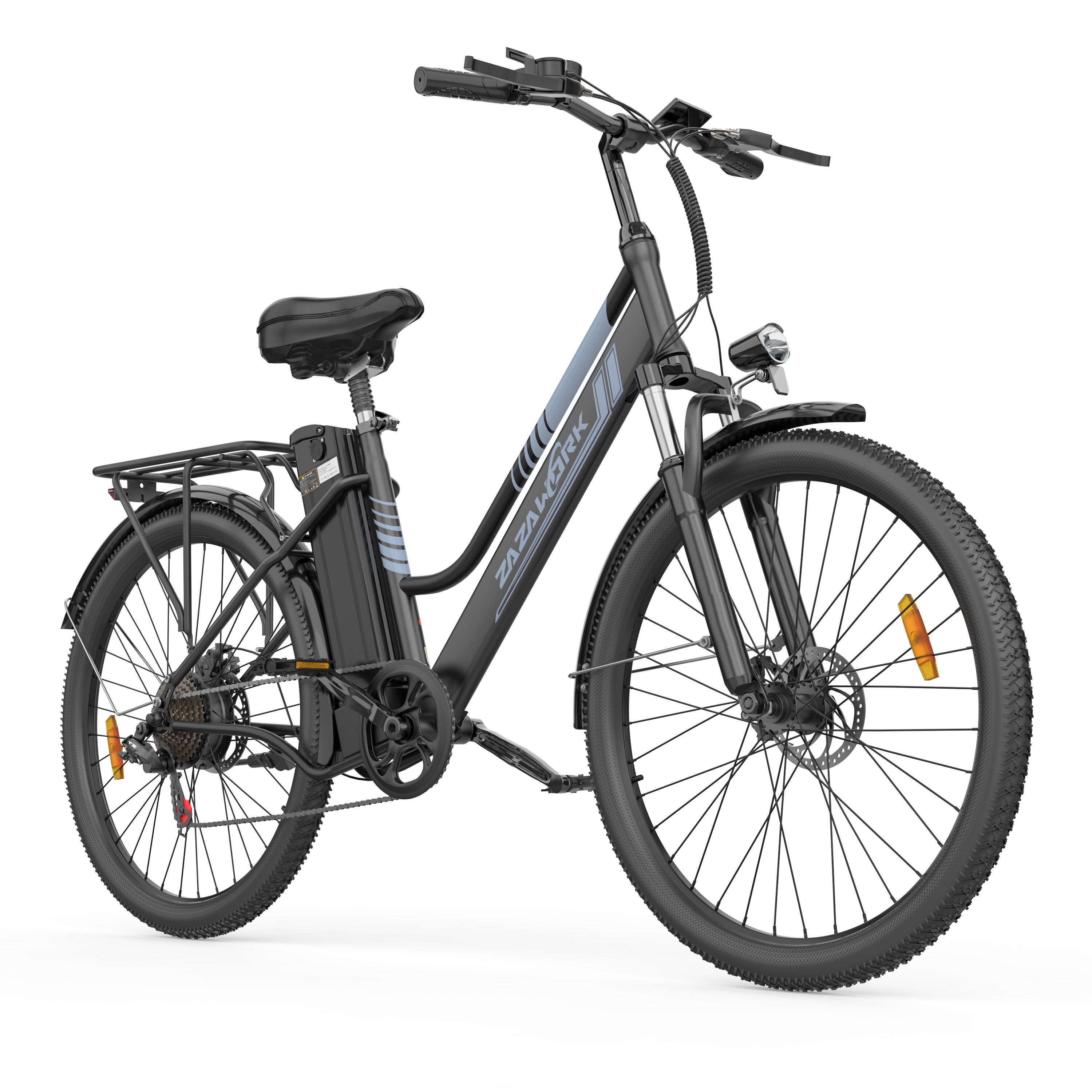 ZAZAWORK C26 Pro E-Bike für Damen mit herausnehmbarem 36V-20Ah-Akku