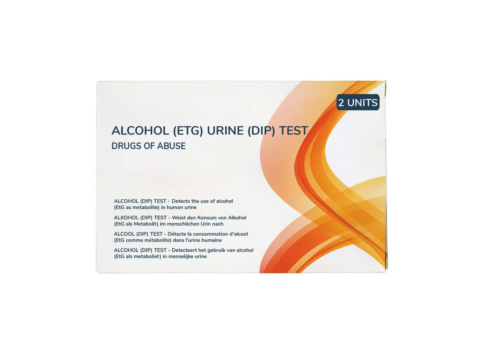Alkohol (ETG) Urin-Test, 2 Einheiten. Erkennt den Gebrauch von Alkohol (ETG) als Metabolit im menschlichen Urin.