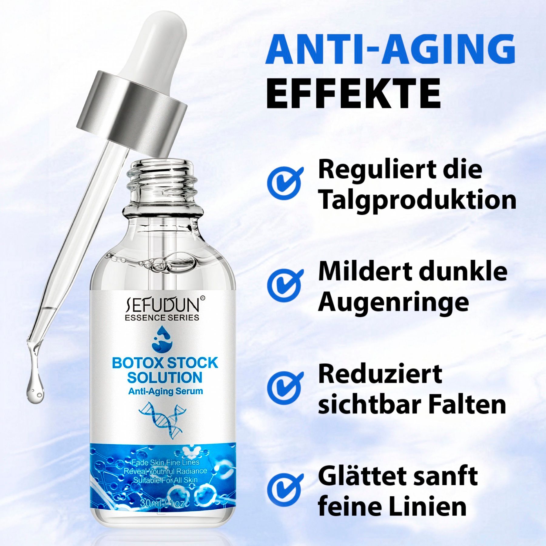 ALIVER Gesichtsserum Botox-Solution Anti-Aging für Gesicht