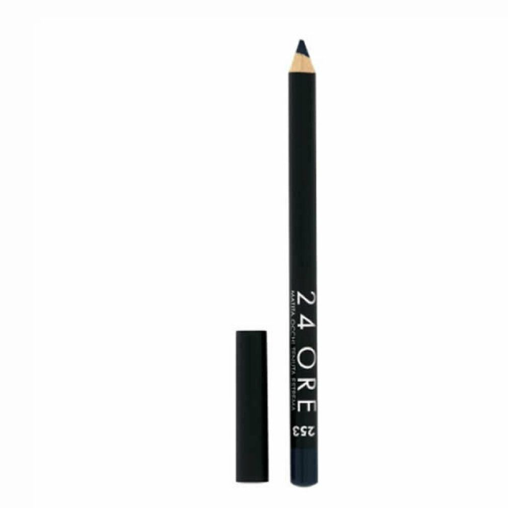 Eyeliner-Stift, schwarz, mit Kappe. Aufschrift 24 Ore, 253. Blaue Mine.