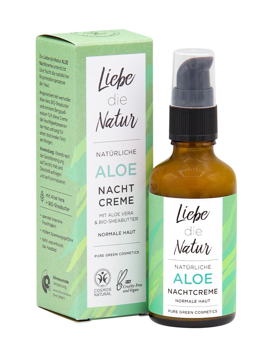 natürliche Nachtcreme Aloe