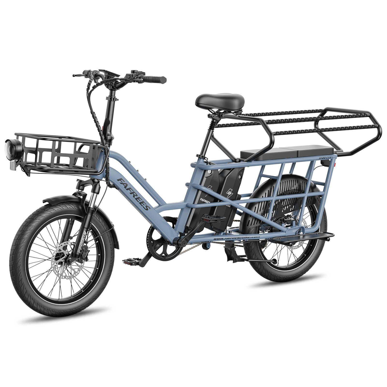 FAFREES FF20 CUV Modulares Longtail-E-Bike – Dual-Akku 30 Ah