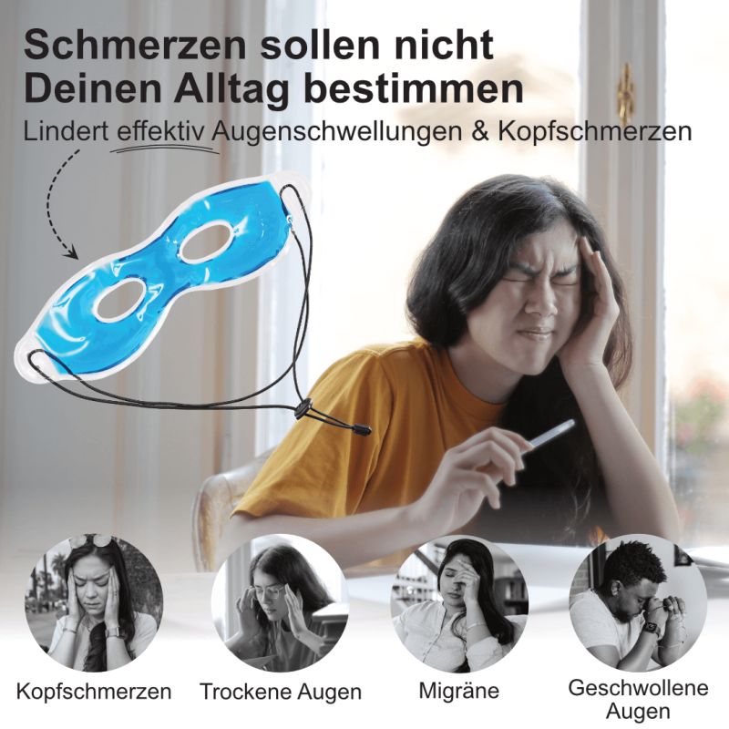 IEA Medical kühlende Augenmaske, Kühlbrille, Cold Eye Mask, Kühlung zur Linderung von Augenermüdung