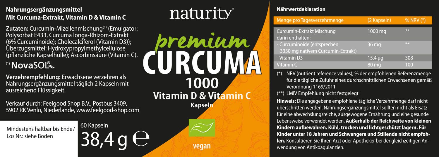 Naturity - PREMIUM CURCUMA 1000
