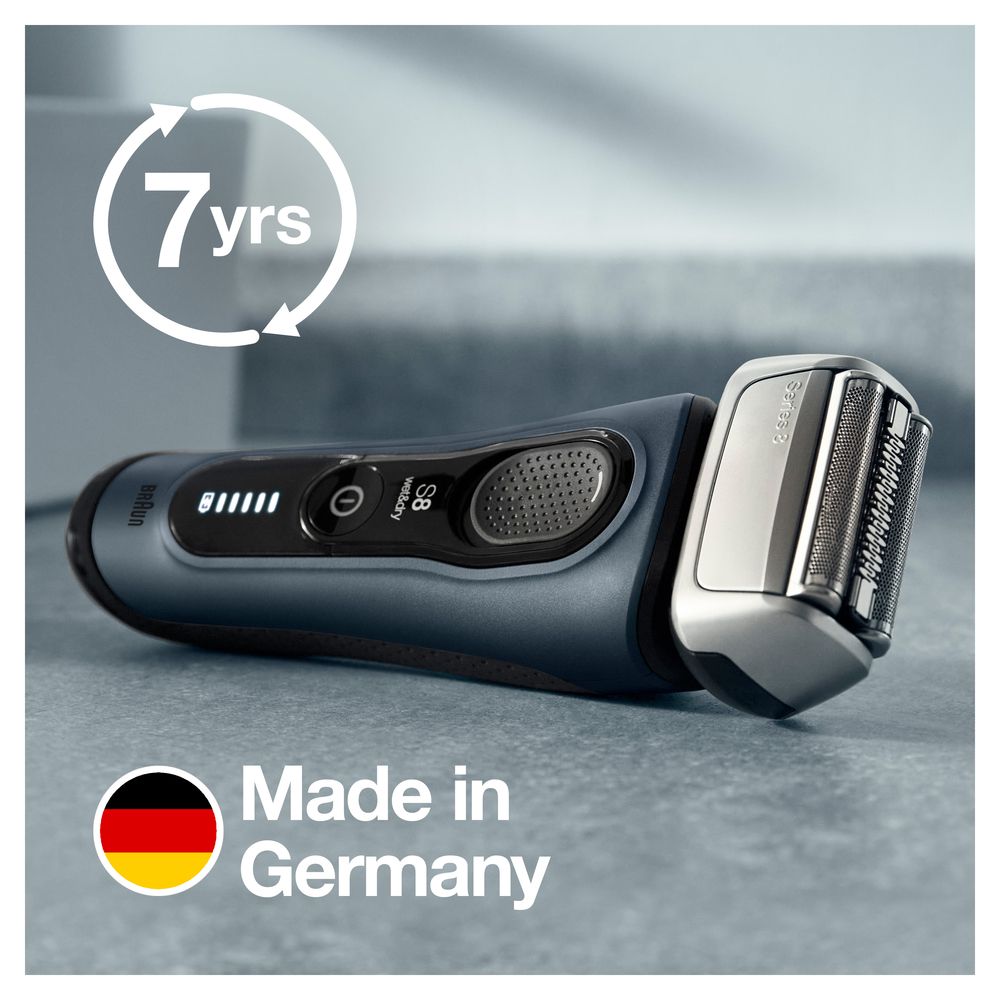 Braun - Elektrischer Rasierer "Series 8 - 8463cc System wet&dry" in Fjord grau