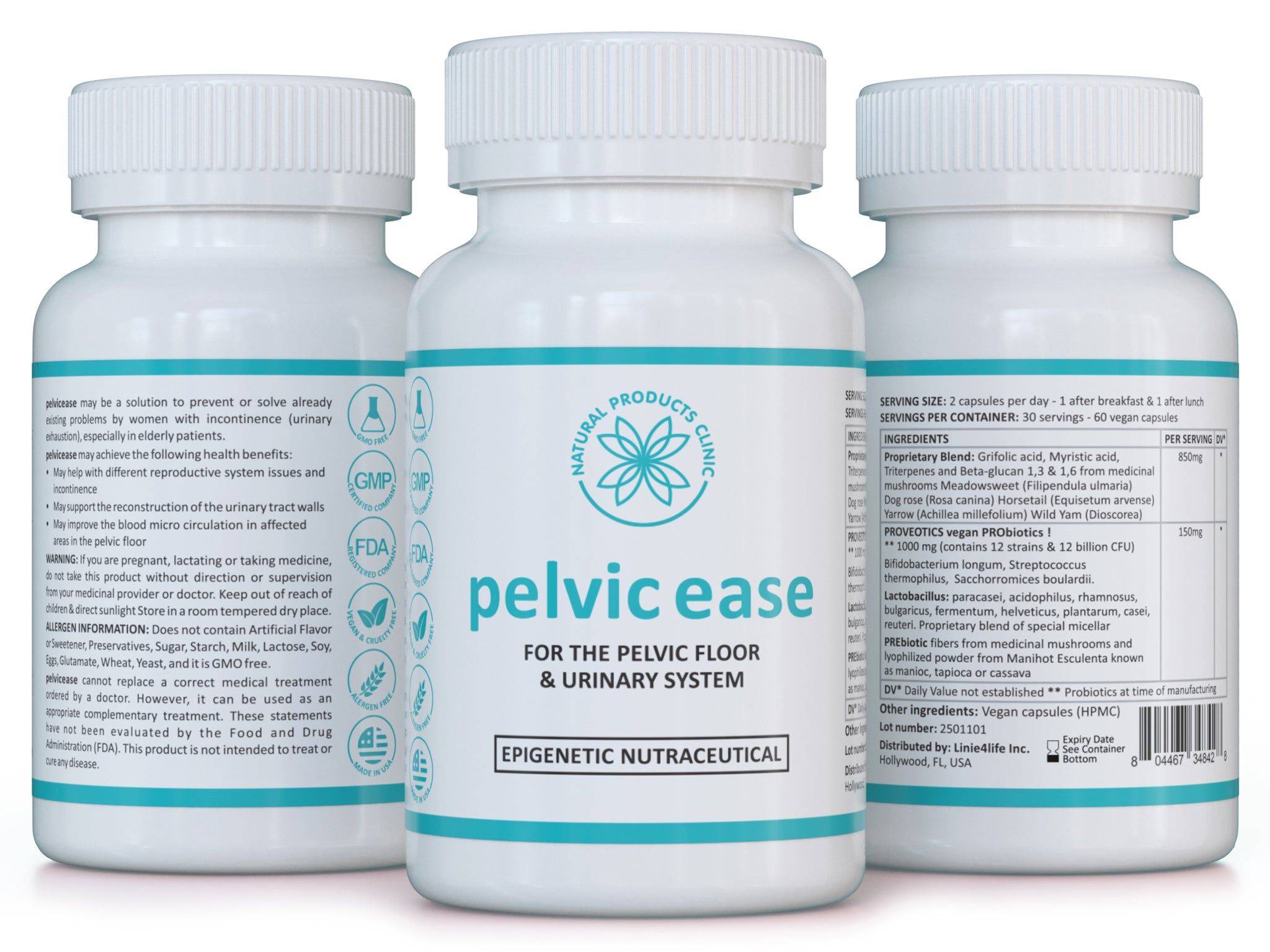 Natural Products Clinic Pelvic Ease – Frauen-Komplex für Zyklus, Menstruation & Menopause