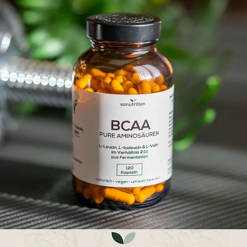 Sanutrition® - BCAA Kapseln | Leucin, Isoleucin & Valin ohne Zusätze