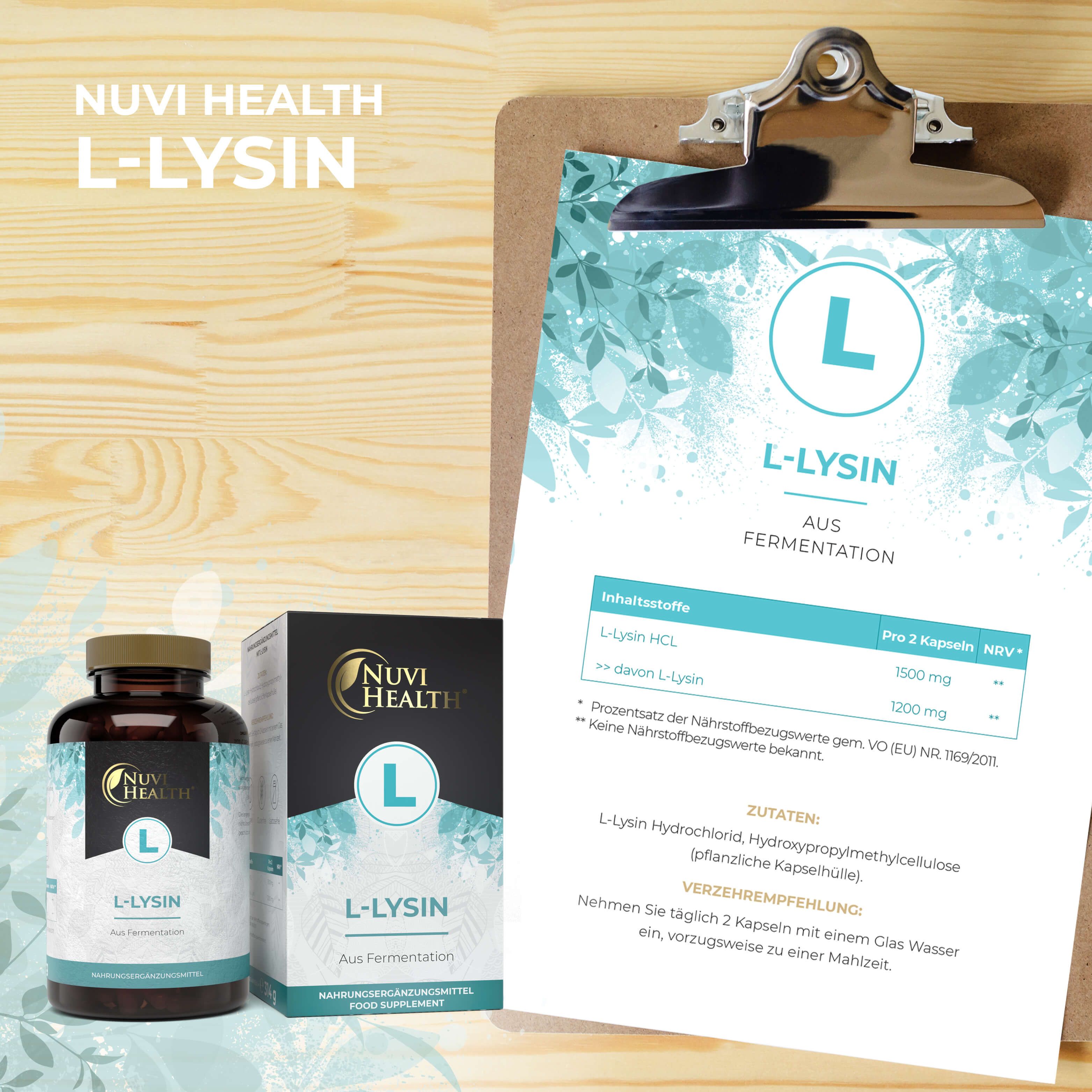 Nuvi Health L-Lysin - 750 mg