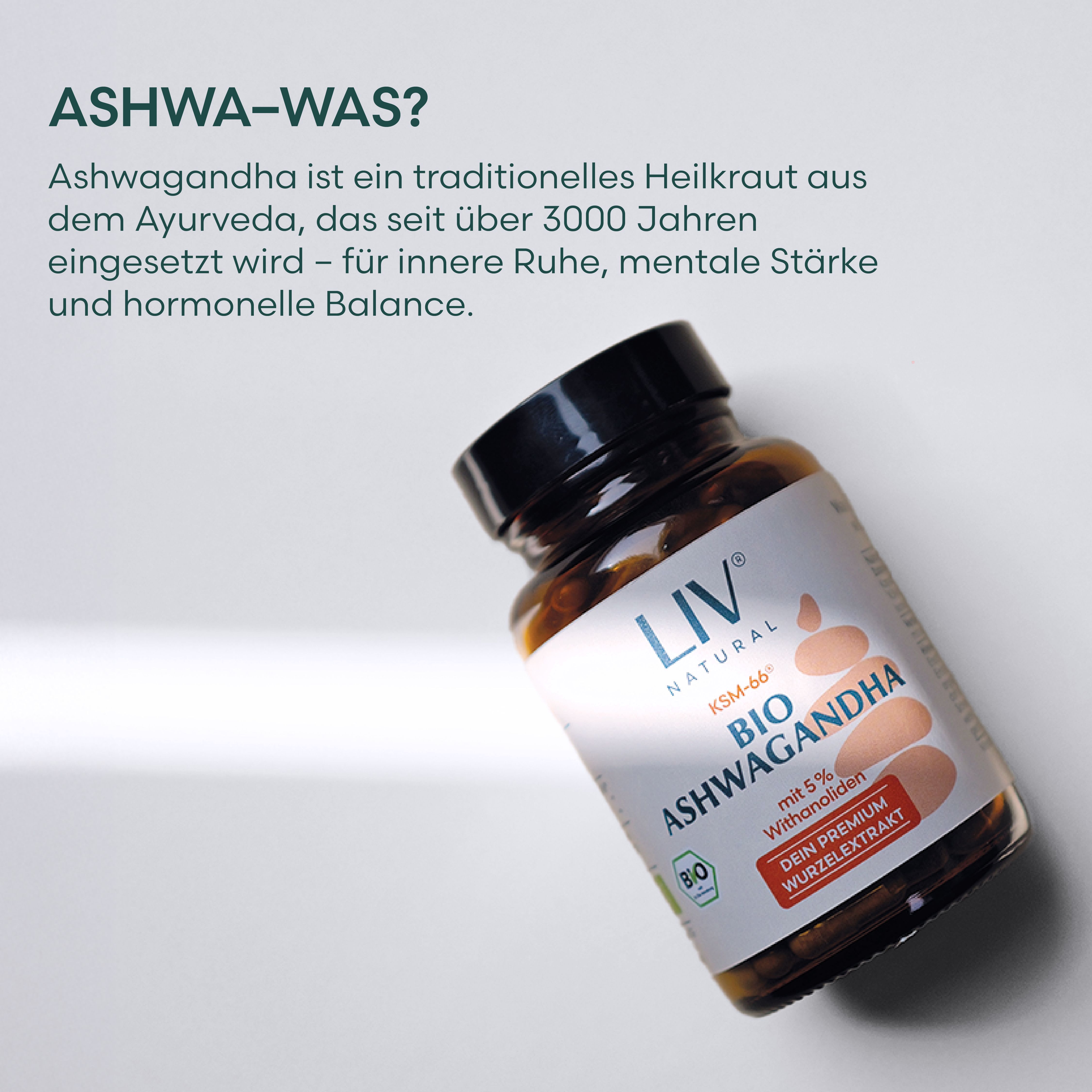 LIV Bio Ashwagandha Kapseln KSM-66®