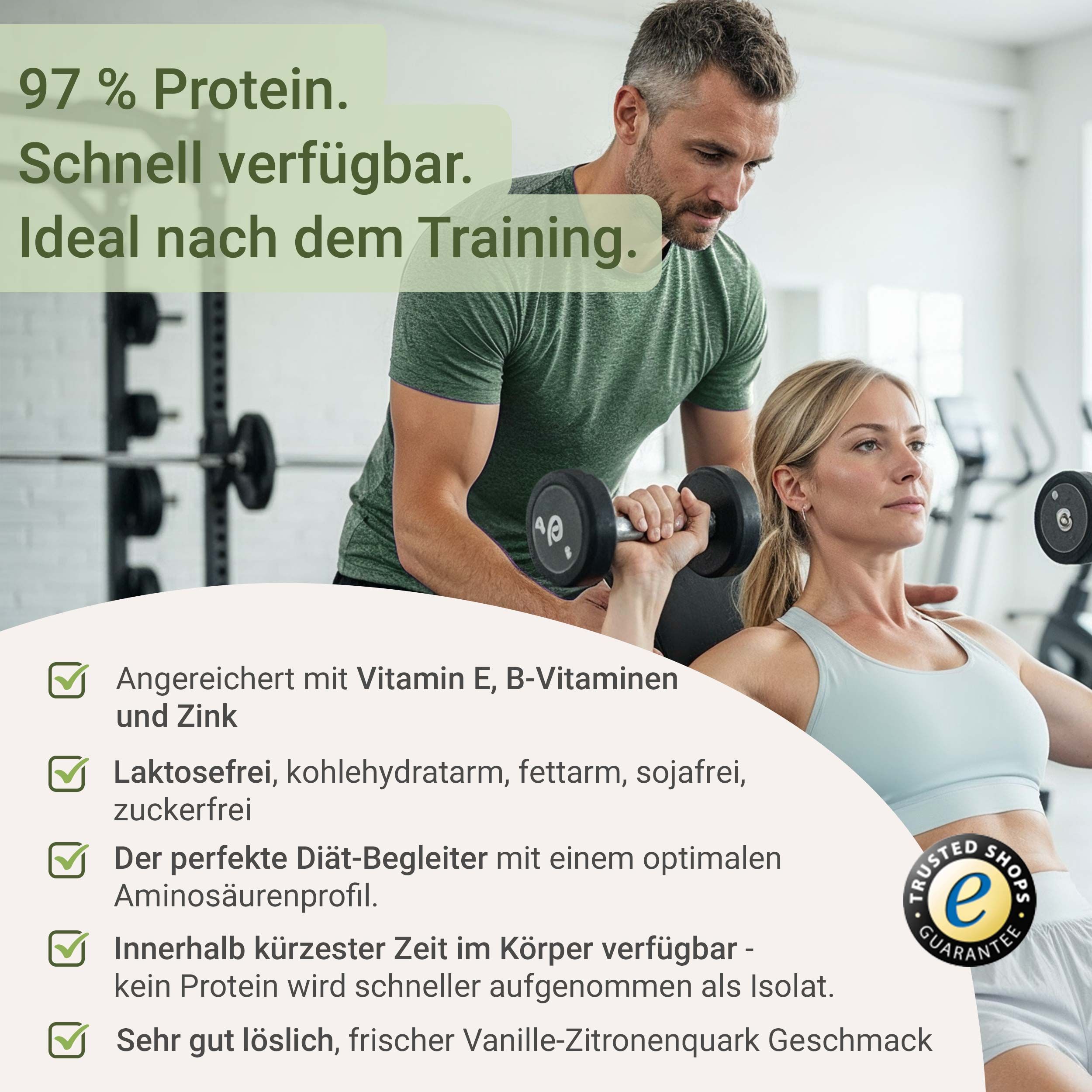 for you Whey Protein Isolate Doppelpack