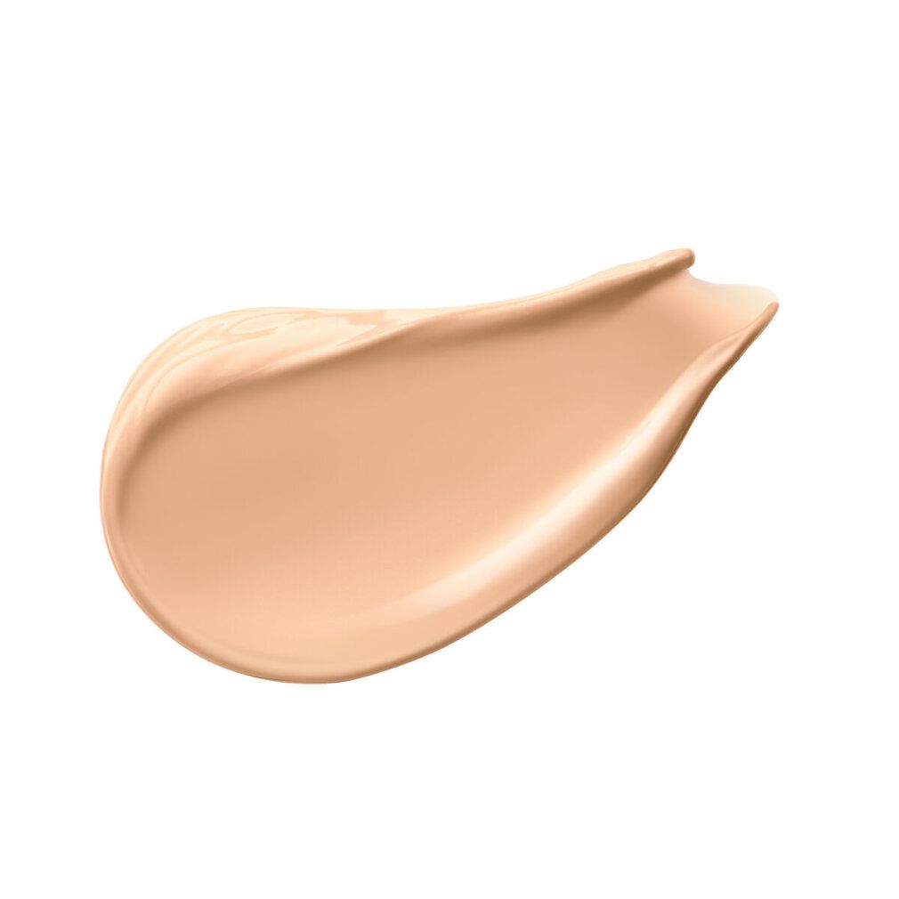 Heller Concealer-Farbton in Tropfenform. Die Textur ist cremig und die Farbe hellbeige.