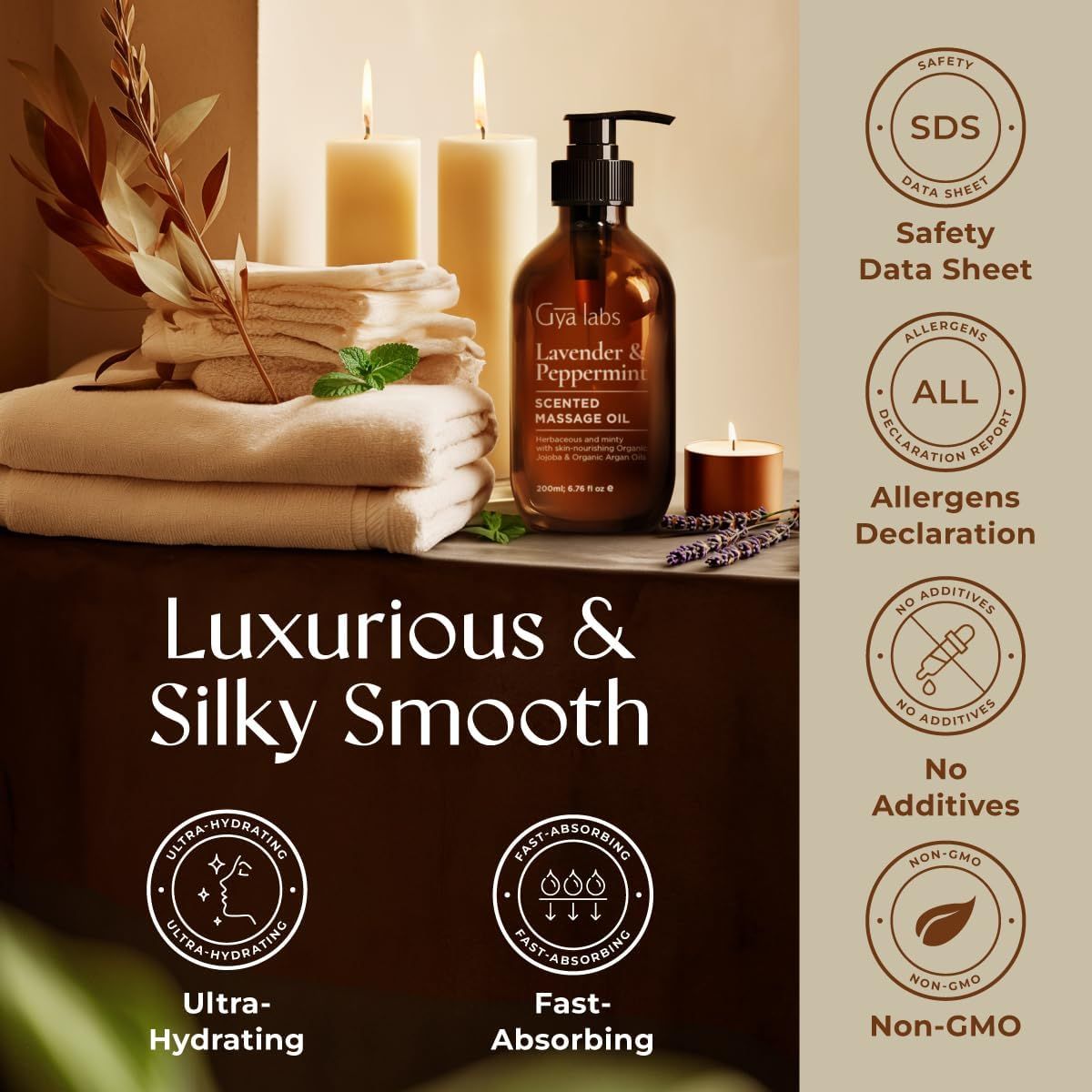 Gya Labs Lavendel- & Pfefferminz-Massageöle