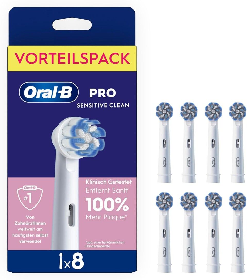 Oral-B Pro Sensitive Clean 8er Aufsteckbürsten