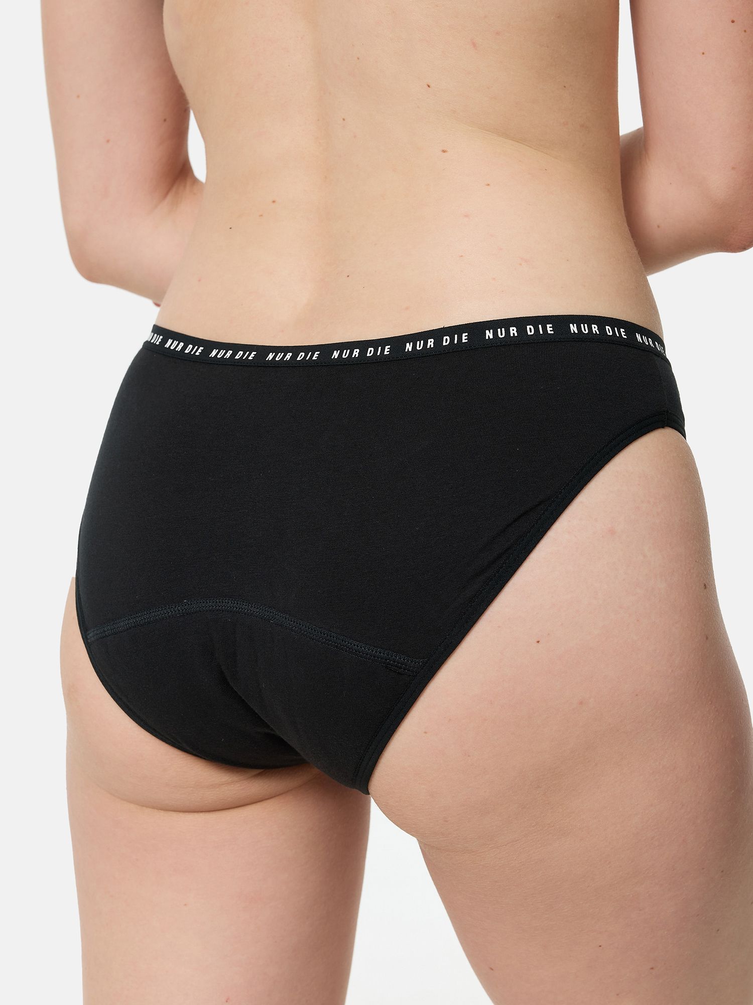 NUR DIE Doppelpack Periodenunterwäsche Alles Geregelt Slip stark - schwarz - Größe 40-42