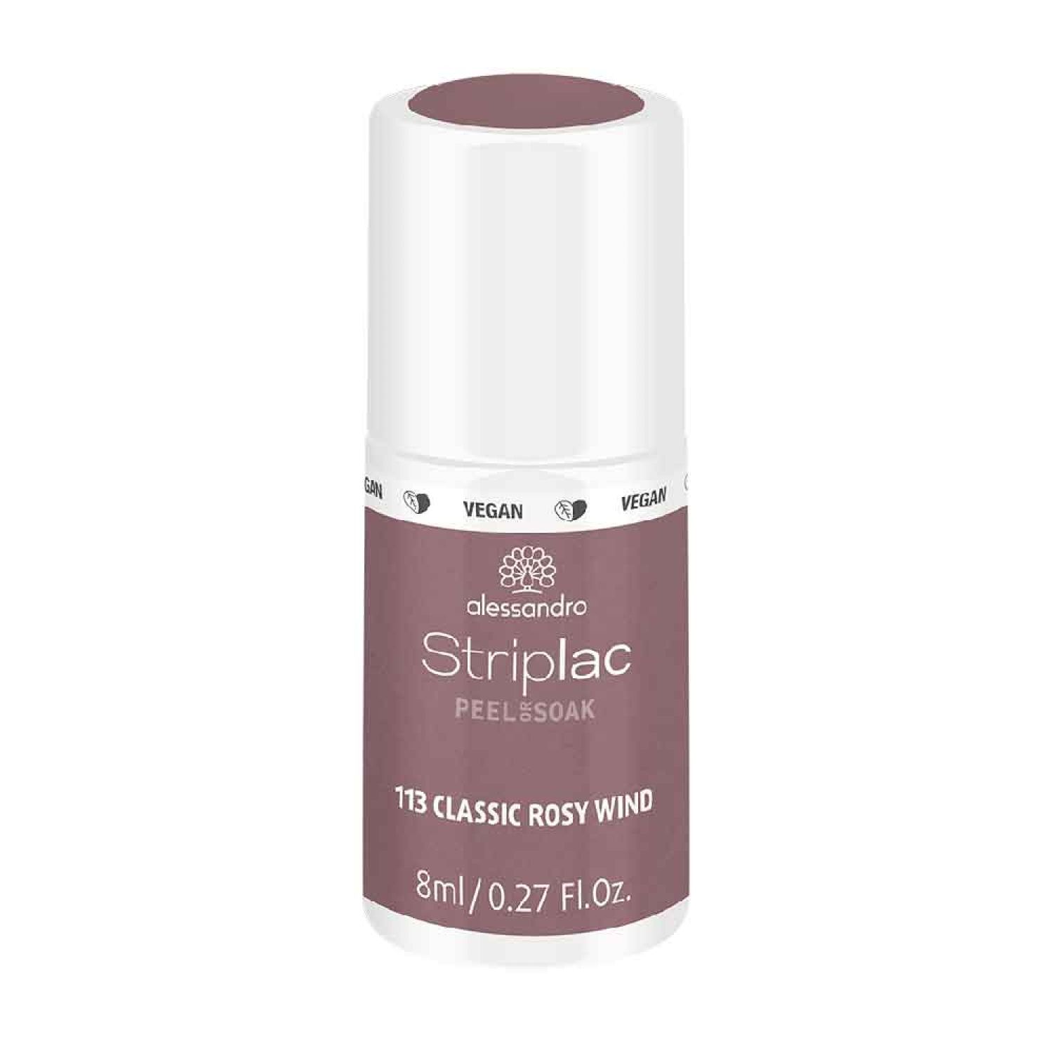 Alessandro International StripLac Peel or Soak 8 ml - 113 classic rosy wind