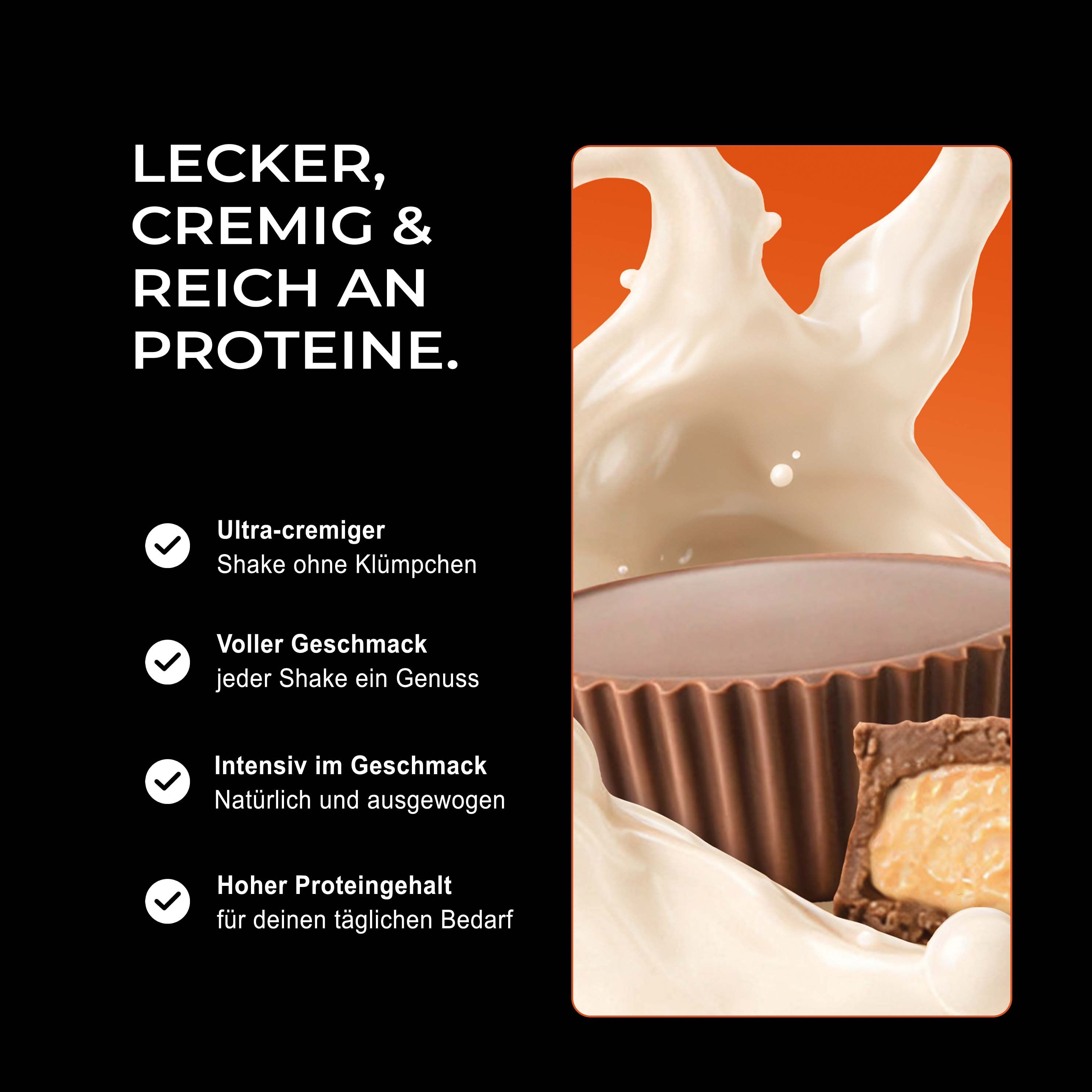 Neosupps Vision Whey Protein Chocolate Peanut Butter, 750g, Protein Pulver für Proteinshakes